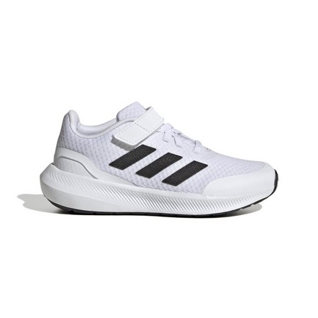 Unisex Kids Runfalcon 3.0 Elastic Lace Top Strap Shoes Ftwr, White, A701_ONE, large image number 0
