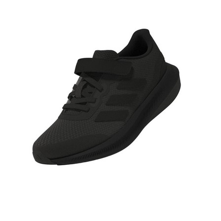 Unisex Kids Runfalcon 3.0 Elastic Lace Shoes, Black, A701_ONE, large image number 5