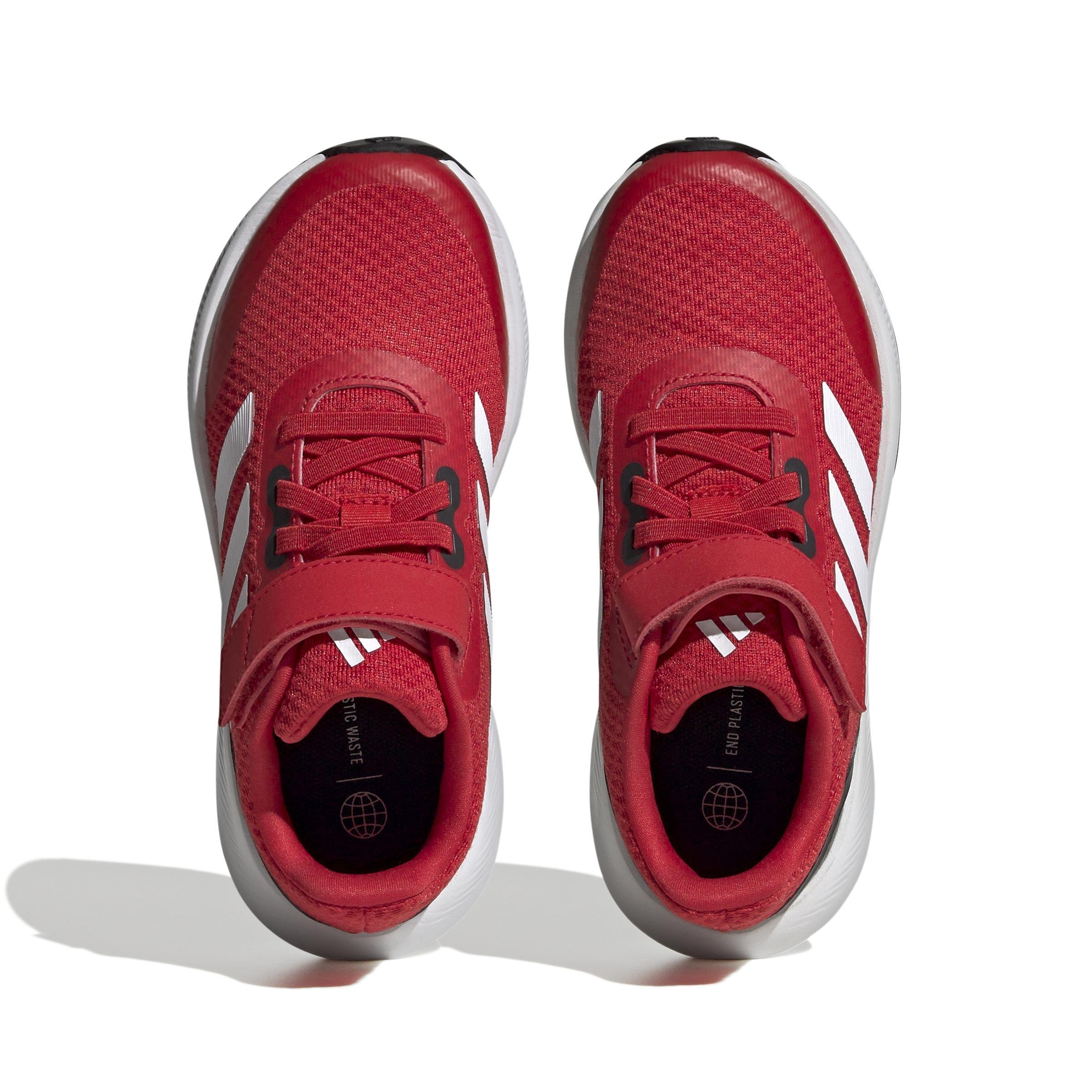 Unisex Kids Runfalcon 3.0 Elastic Lace Top Strap Shoes, Red, A701_ONE, large image number 12