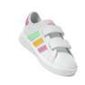 Baby Unisex Grand Court Lifestyle Hook And Loop Shoes, White, A701_ONE, thumbnail image number 1