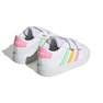 Baby Unisex Grand Court Lifestyle Hook And Loop Shoes, White, A701_ONE, thumbnail image number 3