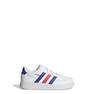 Kids Unisex Breaknet Lifestyle Court Elastic Strap Shoes Ftwr, White, A701_ONE, thumbnail image number 10