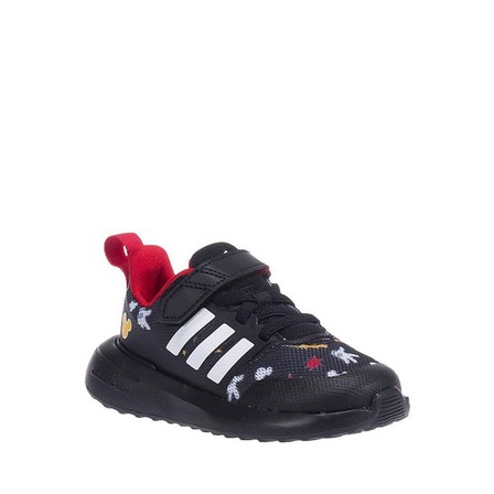 Unisex Kids Adidas X Disney Fortarun 2.0 Elastic Lace Shoes, Black, A701_ONE, large image number 1