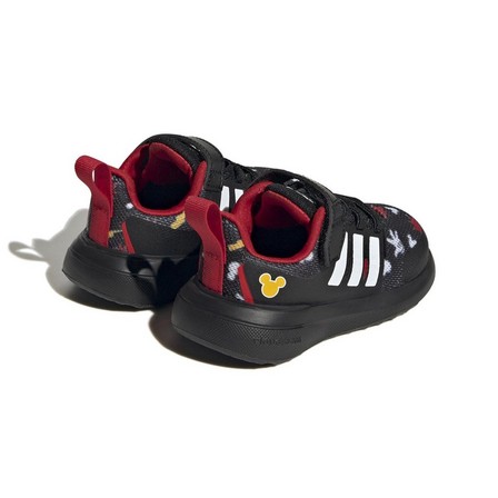 Unisex Kids Adidas X Disney Fortarun 2.0 Elastic Lace Shoes, Black, A701_ONE, large image number 2