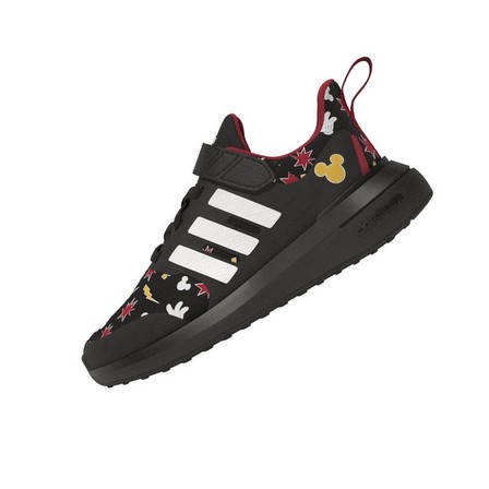 Unisex Kids Adidas X Disney Fortarun 2.0 Elastic Lace Shoes, Black, A701_ONE, large image number 6