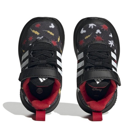 Unisex Kids Adidas X Disney Fortarun 2.0 Elastic Lace Shoes, Black, A701_ONE, large image number 11