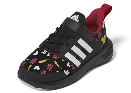 Unisex Kids Adidas X Disney Fortarun 2.0 Elastic Lace Shoes, Black, A701_ONE, large image number 13