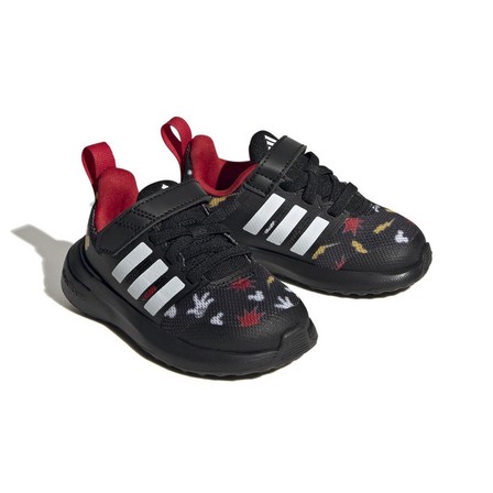 Unisex Kids Adidas X Disney Fortarun 2.0 Elastic Lace Shoes, Black, A701_ONE, large image number 19