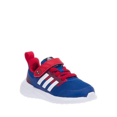 Unisex Kids Adidas X Marvel Fortarun 2.0 Spider-Man Elastic Lace Shoes, Blue, A701_ONE, large image number 1
