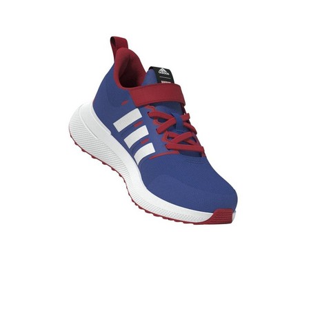Unisex Kids Adidas X Marvel Fortarun Spider-Man 2.0 Sport Lace Shoes, Blue, A701_ONE, large image number 1