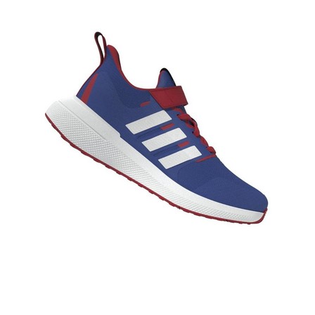 Unisex Kids Adidas X Marvel Fortarun Spider-Man 2.0 Sport Lace Shoes, Blue, A701_ONE, large image number 6