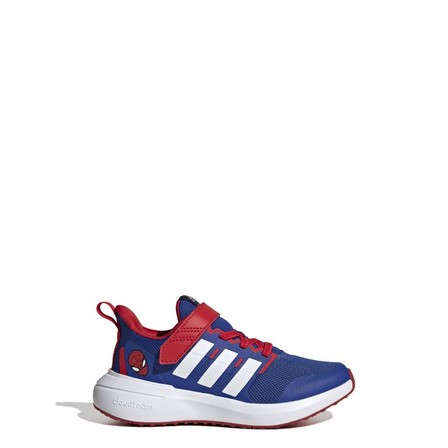 Unisex Kids Adidas X Marvel Fortarun Spider-Man 2.0 Sport Lace Shoes, Blue, A701_ONE, large image number 10