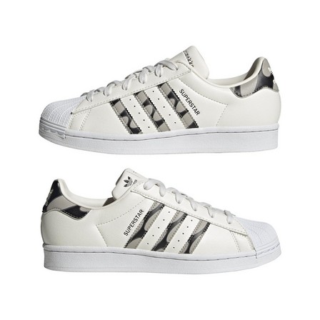 Women Adidas X Marimekko Superstar Shoes, White, A701_ONE, large image number 9