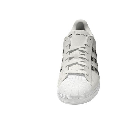 Women Adidas X Marimekko Superstar Shoes, White, A701_ONE, large image number 13