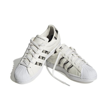 Women Adidas X Marimekko Superstar Shoes, White, A701_ONE, large image number 18