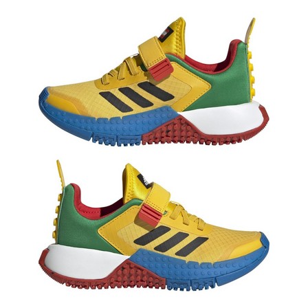 Kids Unisex Adidas Dna X Lego Shoes, Yellow, A701_ONE, large image number 6