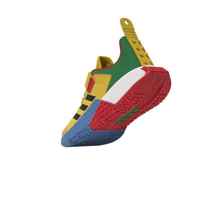 adidas DNA x LEGO?� Elastic Lace and Top Strap Shoes eqt yellow Unisex Kids, A701_ONE, large image number 13