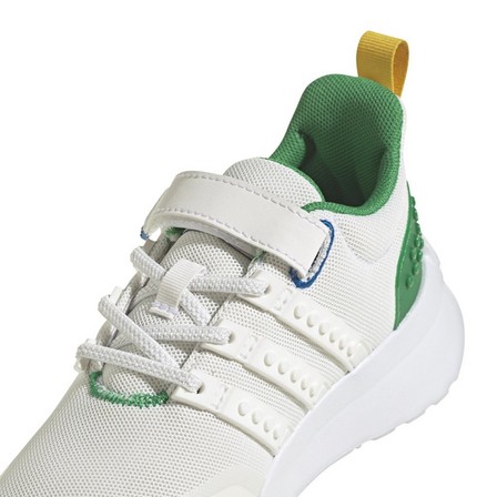 Unisex Kids Adidas X Lego Racer Tr21 Elastic Lace Shoes, White, A701_ONE, large image number 5