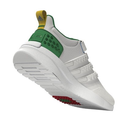 Unisex Kids Adidas X Lego Racer Tr21 Elastic Lace Shoes, White, A701_ONE, large image number 14