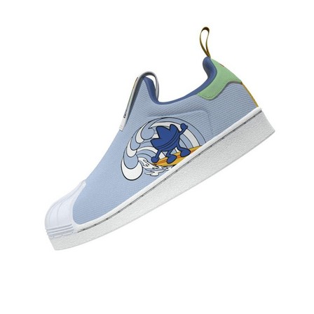 Kids Unisex Superstar 360 Shoes, Blue, A701_ONE, large image number 8