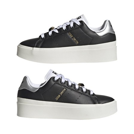 Women Stan Smith Bonega Shoes, Black, A701_ONE, large image number 16