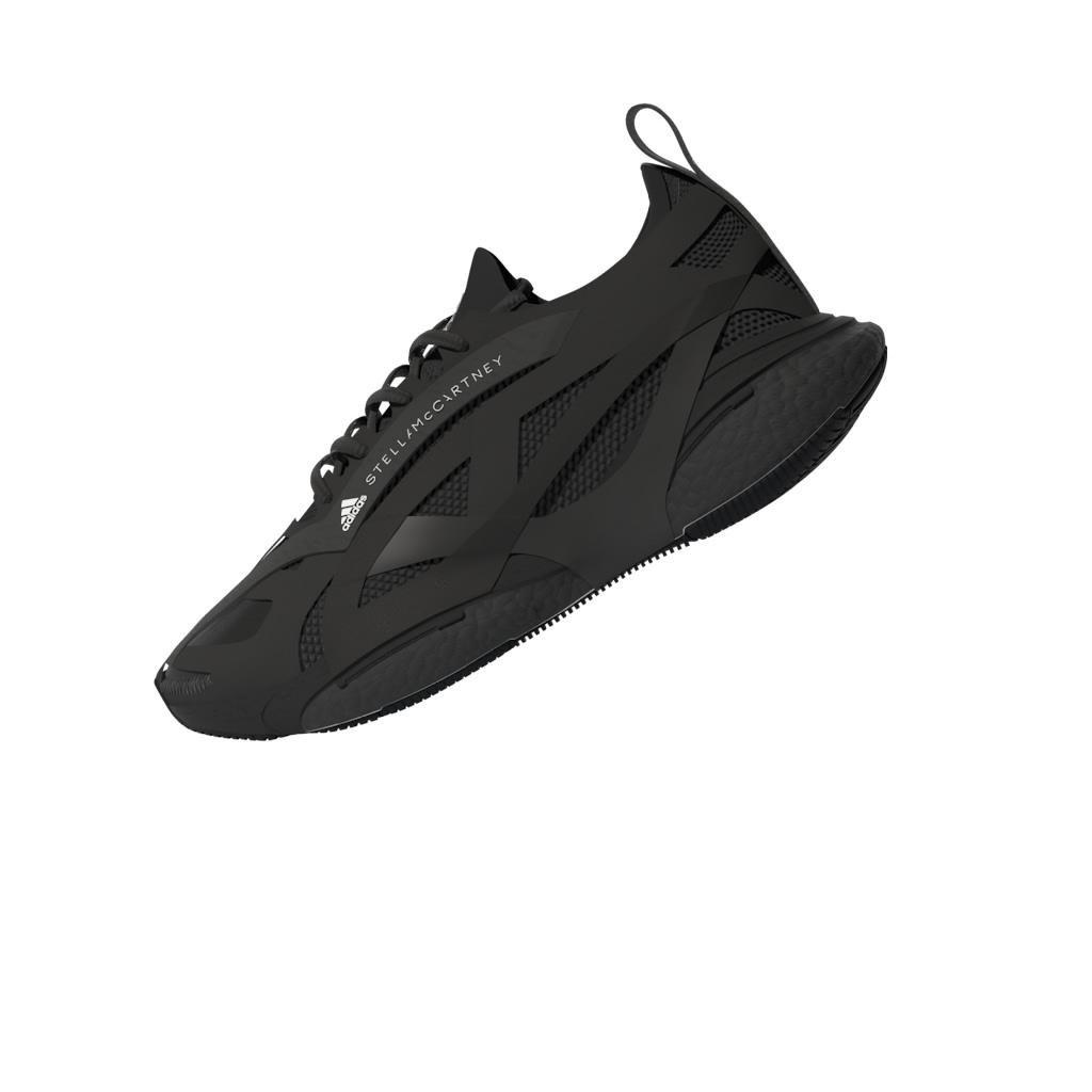 adidas by Stella McCartney Solarglide Running Shoes, Black, A701_ONE, large image number 13