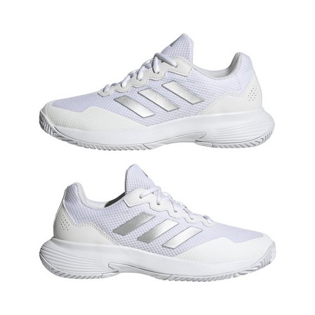 Women Gamecourt 2.0 Tennis Shoes, White, A701_ONE, large image number 9