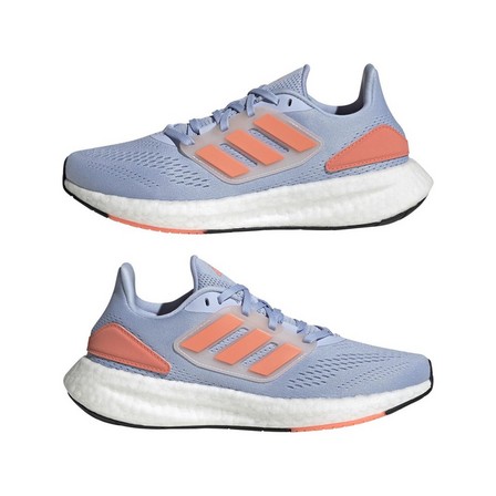 Women Pureboost 22 Shoes, Blue, A701_ONE, large image number 16