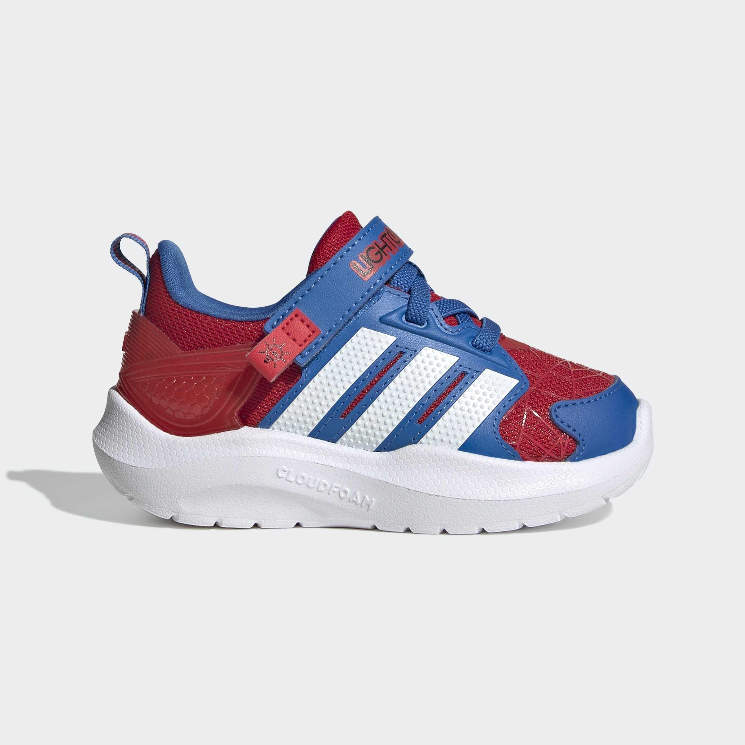 Kids Unisex adidas Marvel Lightorama Spider-Man Shoes Infants, Red