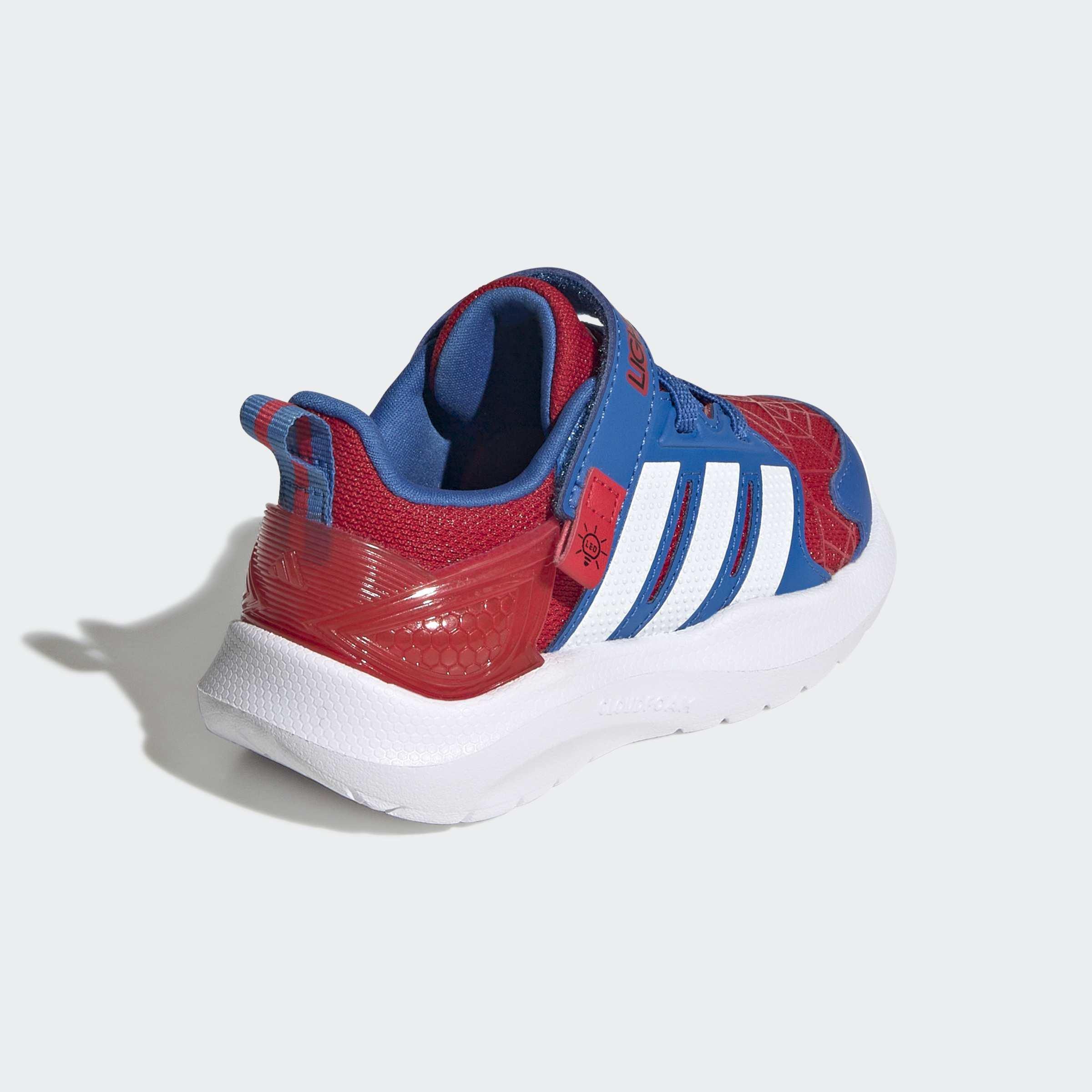 Kids Unisex adidas Marvel Lightorama Spider-Man Shoes Infants, Red, A701_ONE, large image number 3