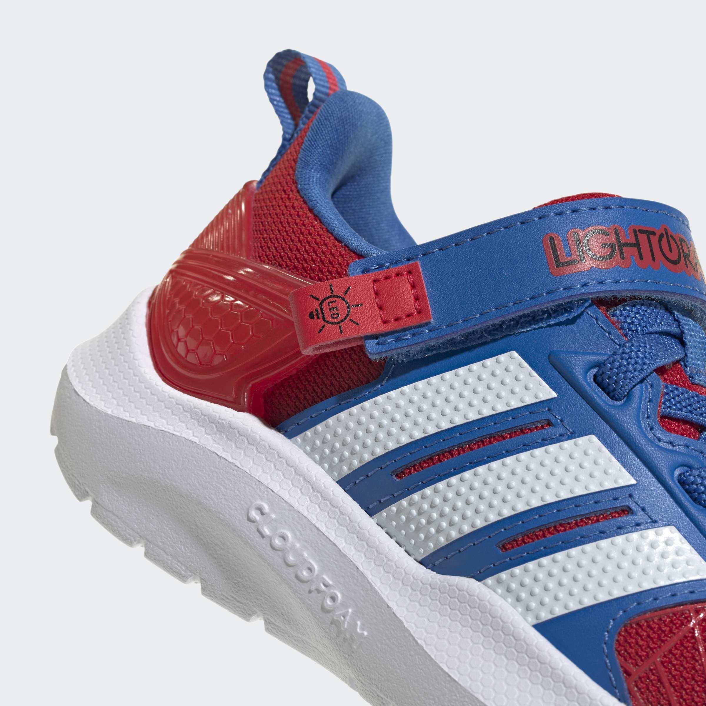 Kids Unisex adidas Marvel Lightorama Spider-Man Shoes Infants, Red, A701_ONE, large image number 4
