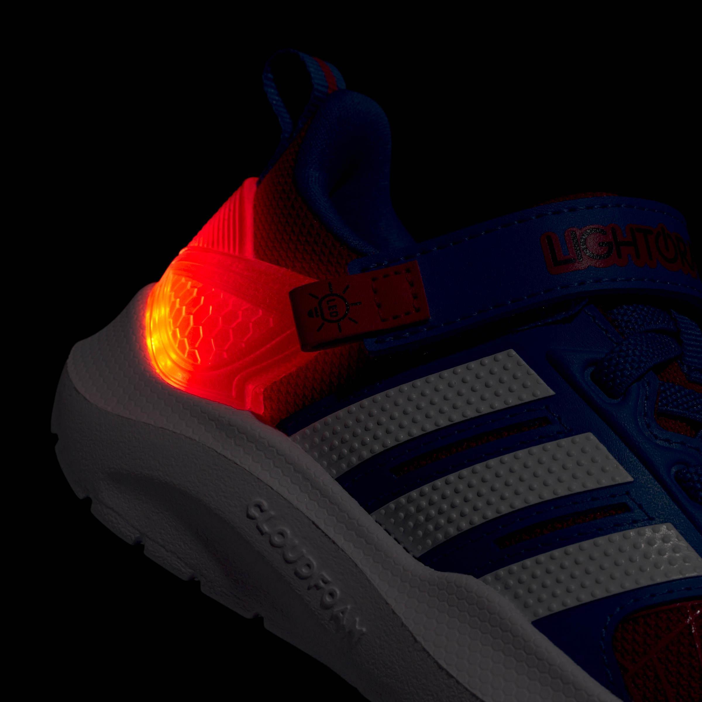 Kids Unisex adidas Marvel Lightorama Spider-Man Shoes Infants, Red, A701_ONE, large image number 6