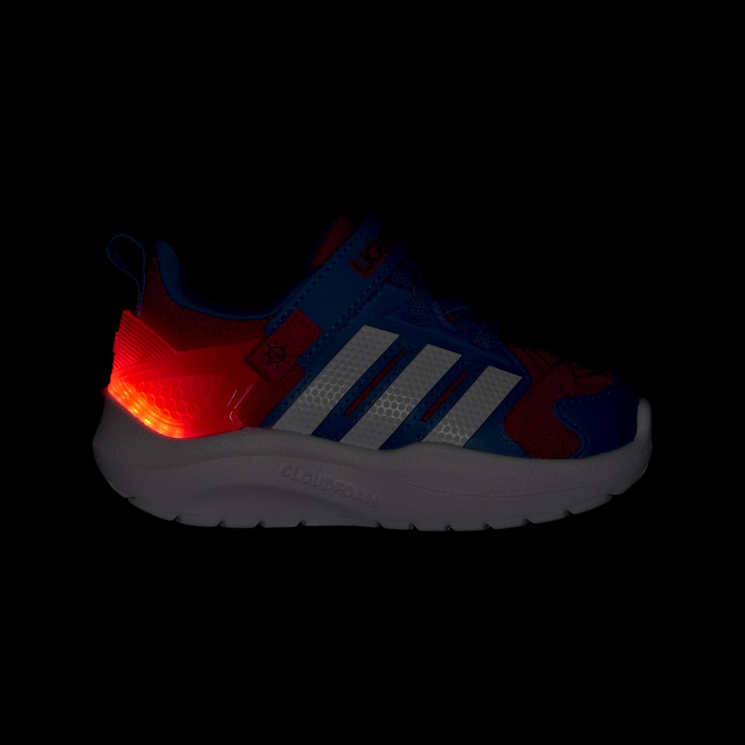 Kids Unisex adidas Marvel Lightorama Spider-Man Shoes Infants, Red, A701_ONE, large image number 8