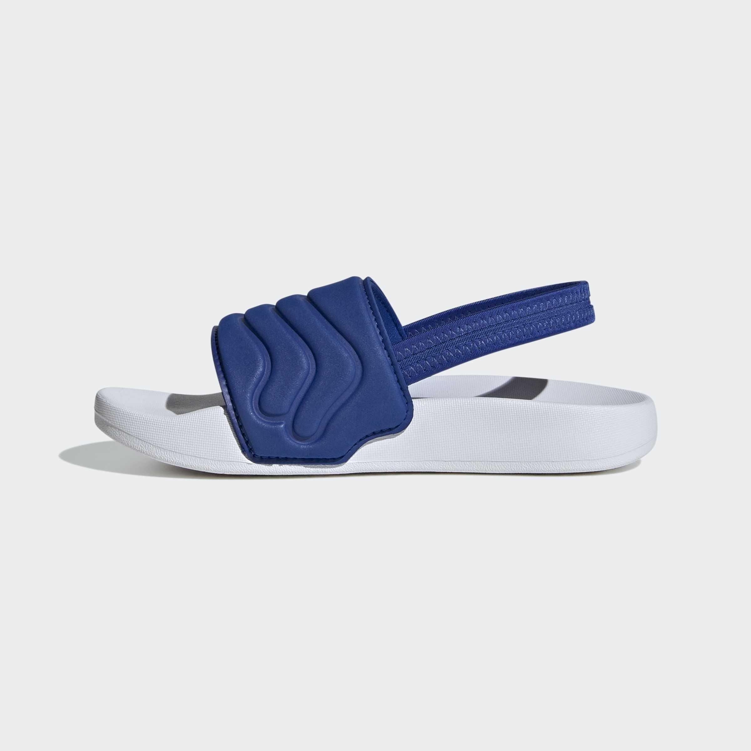 Kids Unisex ADILETTE ESTRAP 2.0 SLIDES CHILDREN, Blue, A701_ONE, large image number 6