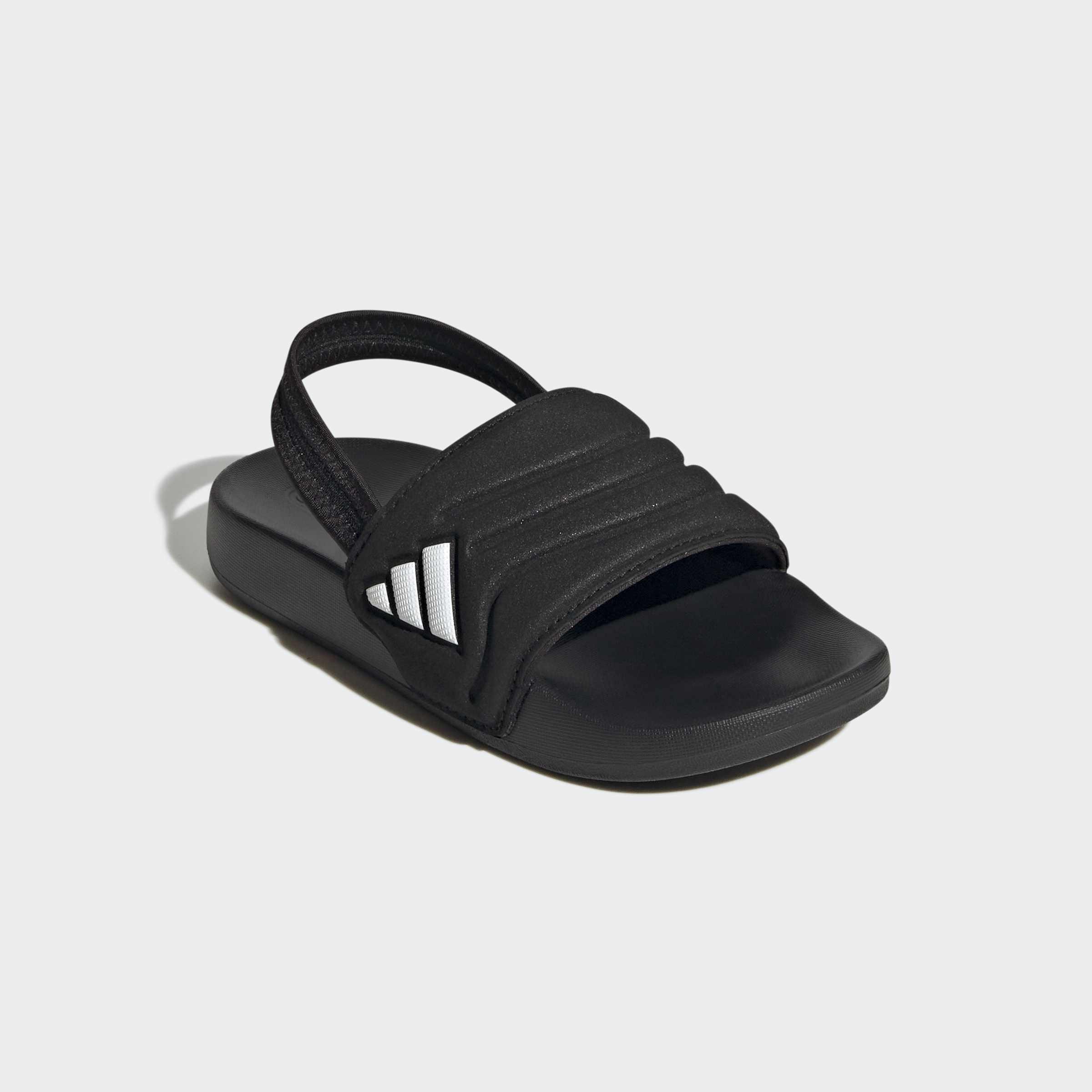 Kids Unisex Adilette Estrap 2.0 Slides, Black, A701_ONE, large image number 2