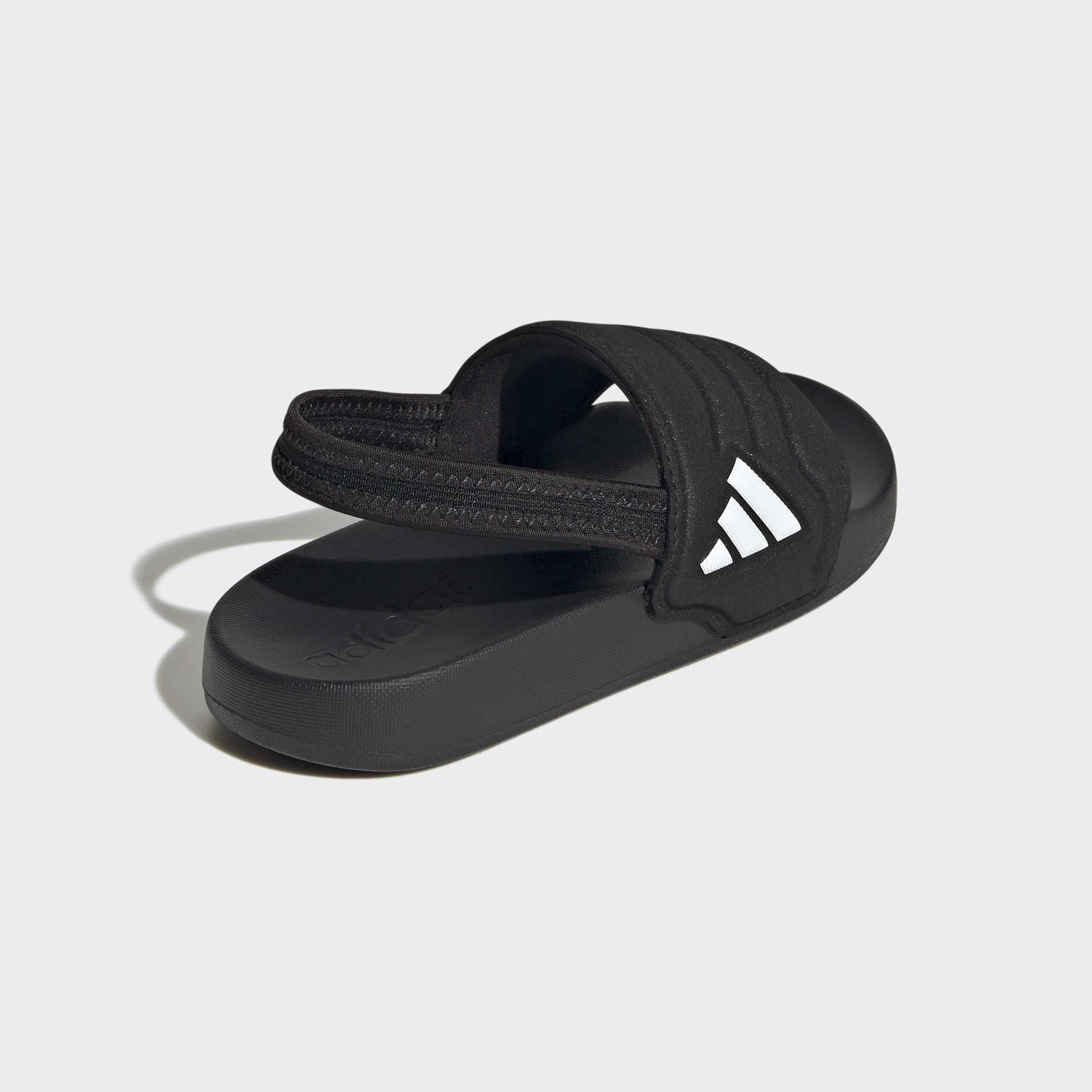 Kids Unisex Adilette Estrap 2.0 Slides, Black, A701_ONE, large image number 3