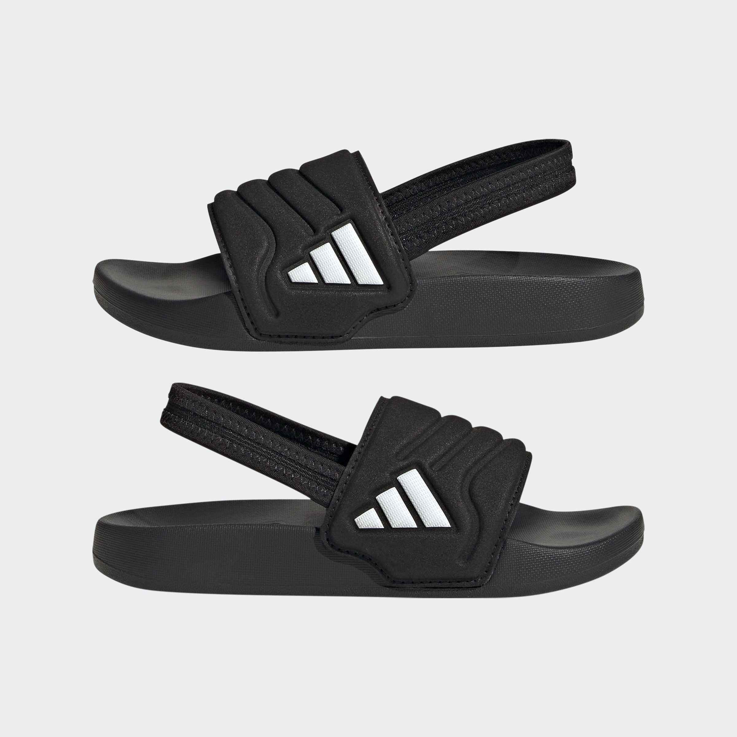 Kids Unisex Adilette Estrap 2.0 Slides, Black, A701_ONE, large image number 8
