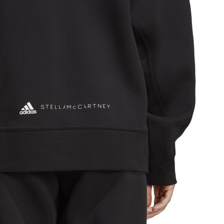 Women Adidas By Stella Mccartney Full-Zip Hoodie, Black, A701_ONE, large image number 4