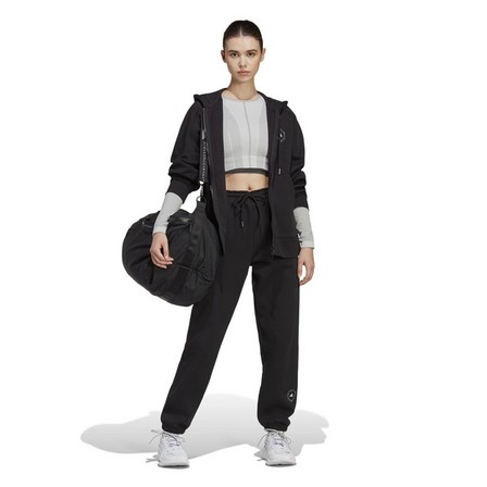 Women Adidas By Stella Mccartney Sweat Tracksuit Bottoms, Black, A701_ONE, large image number 9