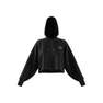 Women Adidas By Stella Mccartney Cropped Hoodie, Black, A701_ONE, thumbnail image number 6