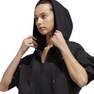 Women Adidas By Stella Mccartney Cropped Hoodie, Black, A701_ONE, thumbnail image number 13
