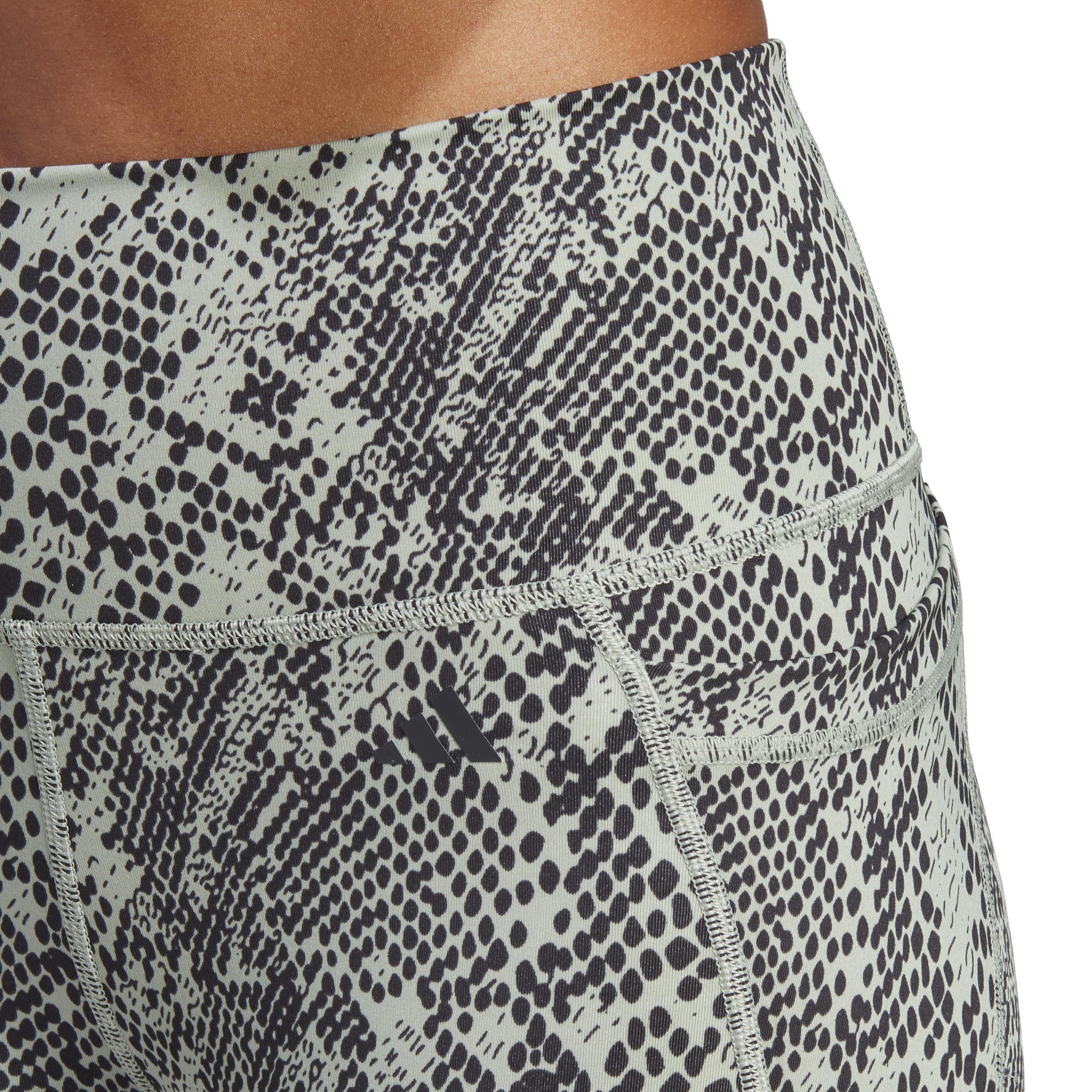 Optime Stash Pocket Training Animal Print 7/8 Leggings Female Adult, A701_ONE, large image number 4