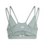 Women Yoga Studio Luxe Light-Support Bra, Green, A701_ONE, thumbnail image number 4