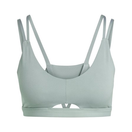 Women Yoga Studio Luxe Light-Support Bra, Green, A701_ONE, large image number 6