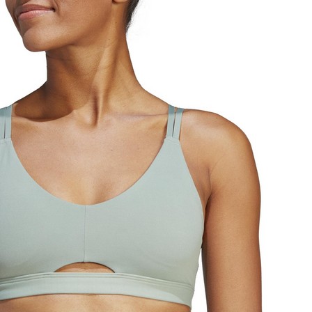 Women Yoga Studio Luxe Light-Support Bra, Green, A701_ONE, large image number 8