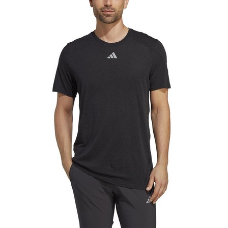 Men Win Confidence Running T-Shirt, Black, A701_ONE, large image number 4