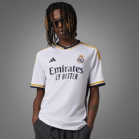 Men Real Madrid 23/24 Home Jersey, White, A701_ONE, large image number 8
