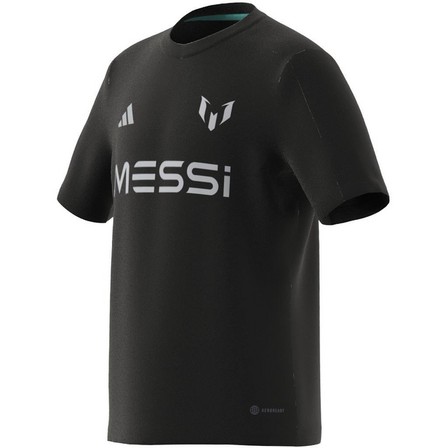 Unisex Junior Messi Training Jersey, Black, A701_ONE, large image number 9