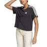 adidas - Women Essentials 3-Stripes Single Jersey Crop Top, Black