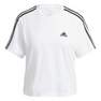 Women Essentials 3-Stripes Single Jersey Crop Top, White, A701_ONE, thumbnail image number 2